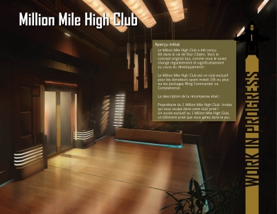 Travail en cours : le Million Mile High Club